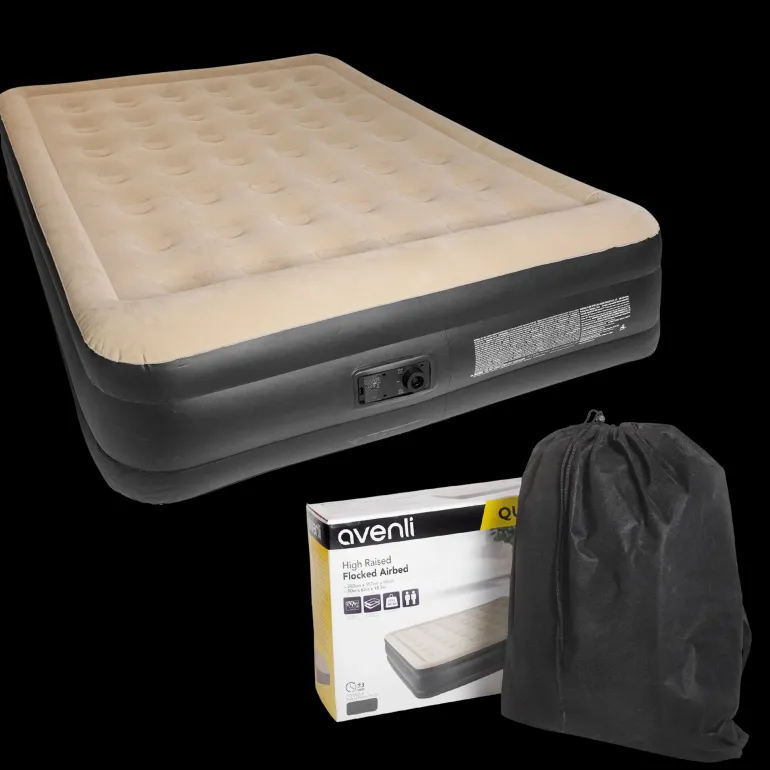 Queen Size High Raised Air Bed, luftmadrass - Liggunderlag - Queen Size High Raised Air Bed, luftmadrass