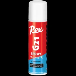 Rex 437 G21 Blue spray -2…-12C. All snow types 24/25, blå glidvalla i sprayform - Fästvalla - Rex 437 G21 Blue spray -2…-12C. All snow types 24/25, blå glidvalla i sprayform