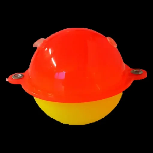 Round 25mm 2-p Yellow/Red, plastkula - Flöten & Kastdobb - Round 25mm 2-p Yellow/Red, plastkula