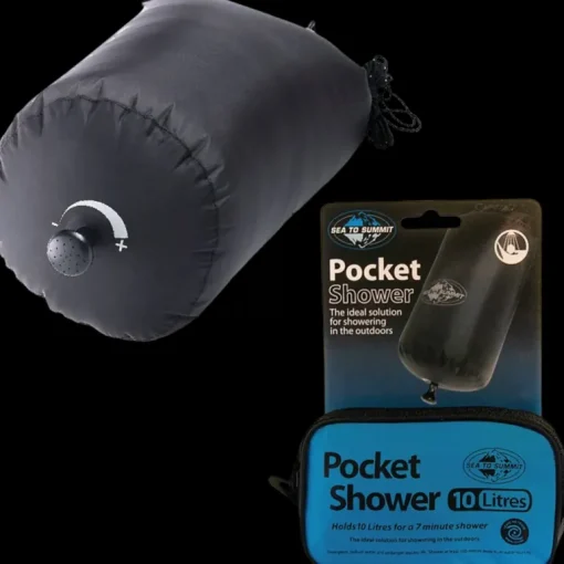 Sea To Summit Pocket Shower Black - Diverse Vandringsutrustning - Sea To Summit Pocket Shower Black