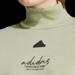 Signature Graphic Embroidery Fleece Crop Sweatshirt, tröja, dam - Fritidströjor - Signature Graphic Embroidery Fleece Crop Sweatshirt, tröja, dam