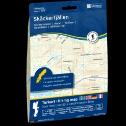 Skäckerfjällen 1:50 000, fjellkart Sverige - Kartor - Skäckerfjällen 1:50 000, fjellkart Sverige