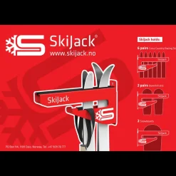 Skijack Skihanger Wall Grey 300mm 24/25, skidupphängningskrokar - Längdåkningstillbehör - Skijack Skihanger Wall Grey 300mm 24/25, skidupphängningskrokar