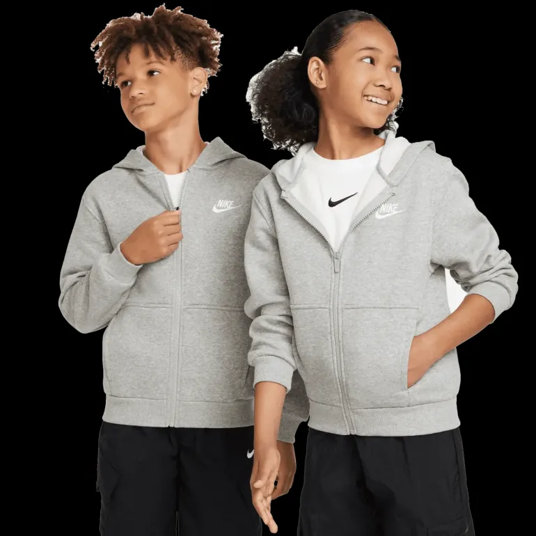 Sportswear Club Fleece, huvjacka junior - Fritidströjor - Sportswear Club Fleece, huvjacka junior