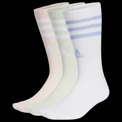 3-Stripes Cushioned Crew Socks 3 Pairs, strumpor, unisex - Bomullsstrumpor - 3-Stripes Cushioned Crew Socks 3 Pairs, strumpor, unisex