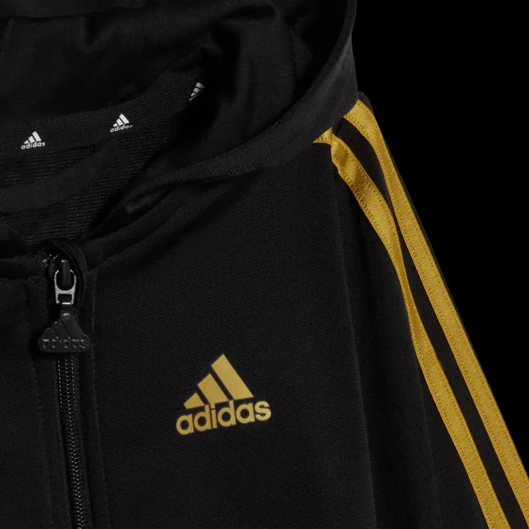 3 Stripes Shiny Tracksuit, tracksuit, junior - Träningsset - 3 Stripes Shiny Tracksuit, tracksuit, junior