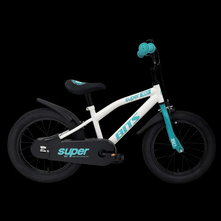 Super 16 WHITE/GREEN 25, barncykel - Barncykel - Super 16 WHITE/GREEN 25, barncykel
