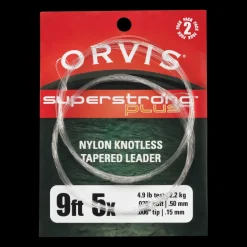 Super Strong Knotless Leaders 2-pack, 9', 5x - Fluglina - Super Strong Knotless Leaders 2-pack, 9', 5x