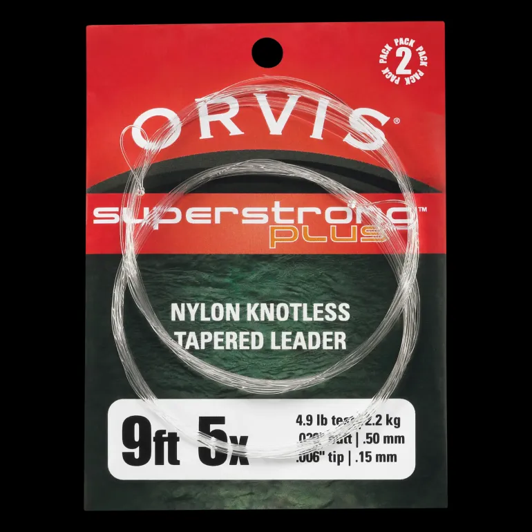 Super Strong Knotless Leaders 2-pack, 9', 2x - Fluglina - Super Strong Knotless Leaders 2-pack, 9', 2x