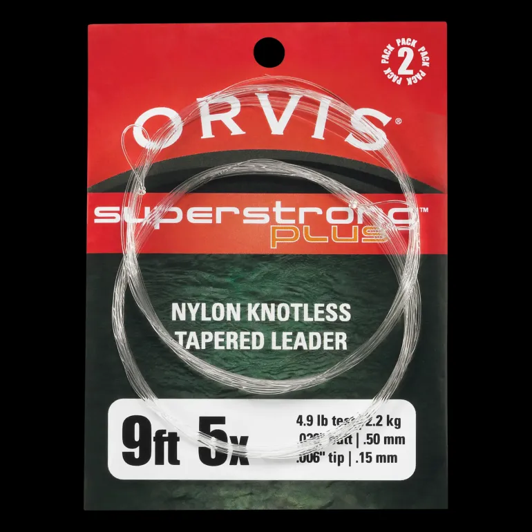 Super Strong Knotless Leaders 2-pack, 9', 3x - Fluglina - Super Strong Knotless Leaders 2-pack, 9', 3x
