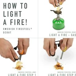 Swedish FireSteel scout, tändstål - Campingtillbehör - Swedish FireSteel scout, tändstål