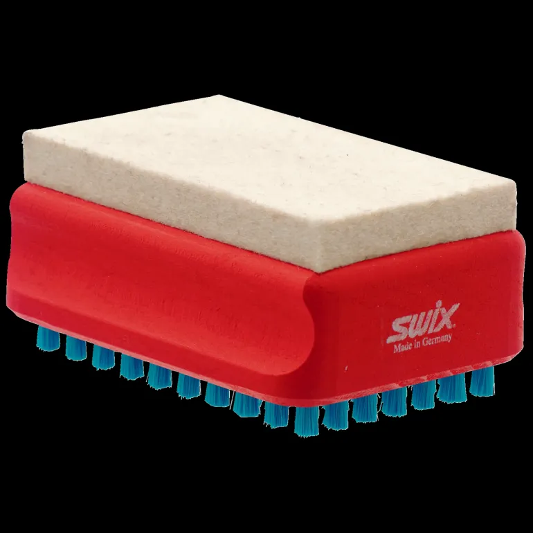 Swix Brush T0166B Brush with Felt/Nylon 24/25, Combi FeltNylon - Borste, Sickel, Kork, Struktur & Slip - Swix Brush T0166B Brush with Felt/Nylon 24/25, Combi FeltNylon