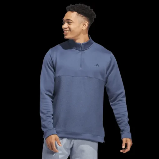 Textured Quarter Zip, golftröja, herr - Jackor & Överdelar - Textured Quarter Zip, golftröja, herr