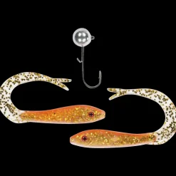 The Hitman Soft Tail 8cm, 2 Jiggar + 1 Huvud 10g 2/0, #27 Or - Softbait - The Hitman Soft Tail 8cm, 2 Jiggar + 1 Huvud 10g 2/0, #27 Or