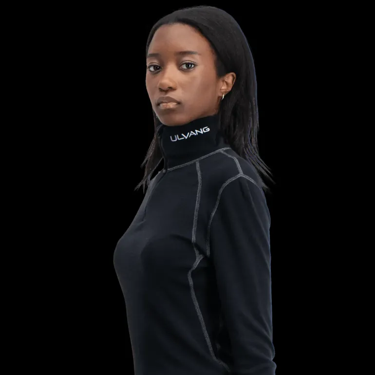 Thermo Turtle Neck W/zip, ulltröja dam - Överdelar Ull Dam - Thermo Turtle Neck W/zip, ulltröja dam