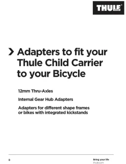 Thule Shimano E-Thru Axle Adapter, cykelvagnsadapter - Vagntillbehör - Thule Shimano E-Thru Axle Adapter, cykelvagnsadapter