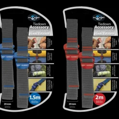 Tiedown Hook Strap 1m 20mm Yellow, packrem - Diverse Vandringsutrustning - Tiedown Hook Strap 1m 20mm Yellow, packrem