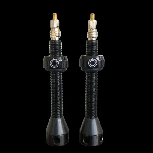 Tubeless Ventil 50mm PAR Black, Presta, alu, 12gr (par), prestaventil, slanglöst däck - Tillbehör till hjul, däck & slang - Tubeless Ventil 50mm PAR Black, Presta, alu, 12gr (par), prestaventil, slanglöst däck