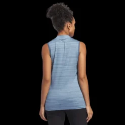 Ultimate365 Stripe Sleeveles Polo, linne, dam - Golfpikeer - Ultimate365 Stripe Sleeveles Polo, linne, dam