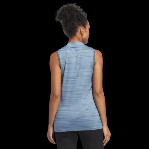 Ultimate365 Stripe Sleeveles Polo, linne, dam - Golfpikeer - Ultimate365 Stripe Sleeveles Polo, linne, dam
