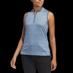 Ultimate365 Stripe Sleeveles Polo, linne, dam - Golfpikeer - Ultimate365 Stripe Sleeveles Polo, linne, dam