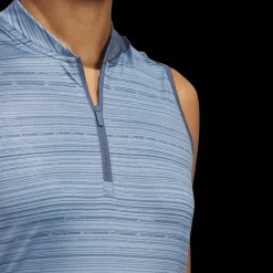 Ultimate365 Stripe Sleeveles Polo, linne, dam - Golfpikeer - Ultimate365 Stripe Sleeveles Polo, linne, dam