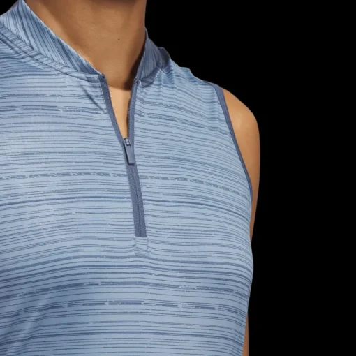 Ultimate365 Stripe Sleeveles Polo, linne, dam - Golfpikeer - Ultimate365 Stripe Sleeveles Polo, linne, dam