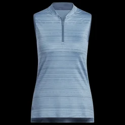 Ultimate365 Stripe Sleeveles Polo, linne, dam - Golfpikeer - Ultimate365 Stripe Sleeveles Polo, linne, dam