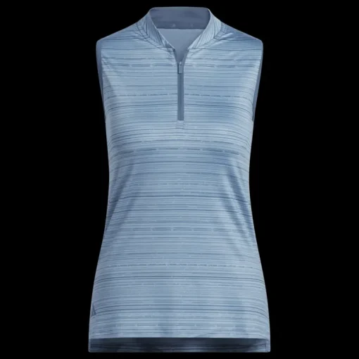 Ultimate365 Stripe Sleeveles Polo, linne, dam - Golfpikeer - Ultimate365 Stripe Sleeveles Polo, linne, dam