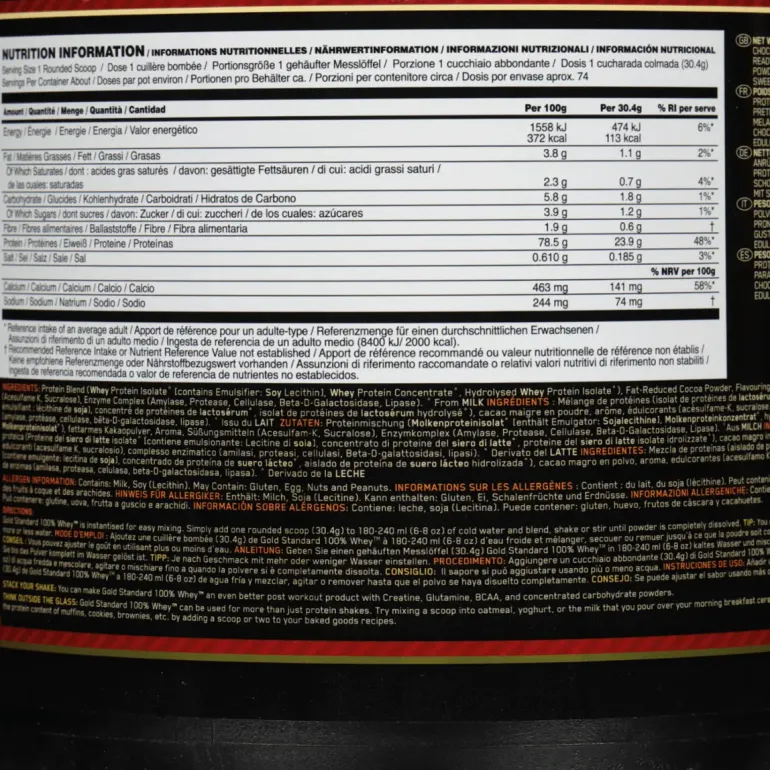 100 % Vassle Gold Standard 2270 g, proteinpulver - Proteiner - 100 % Vassle Gold Standard 2270 g, proteinpulver