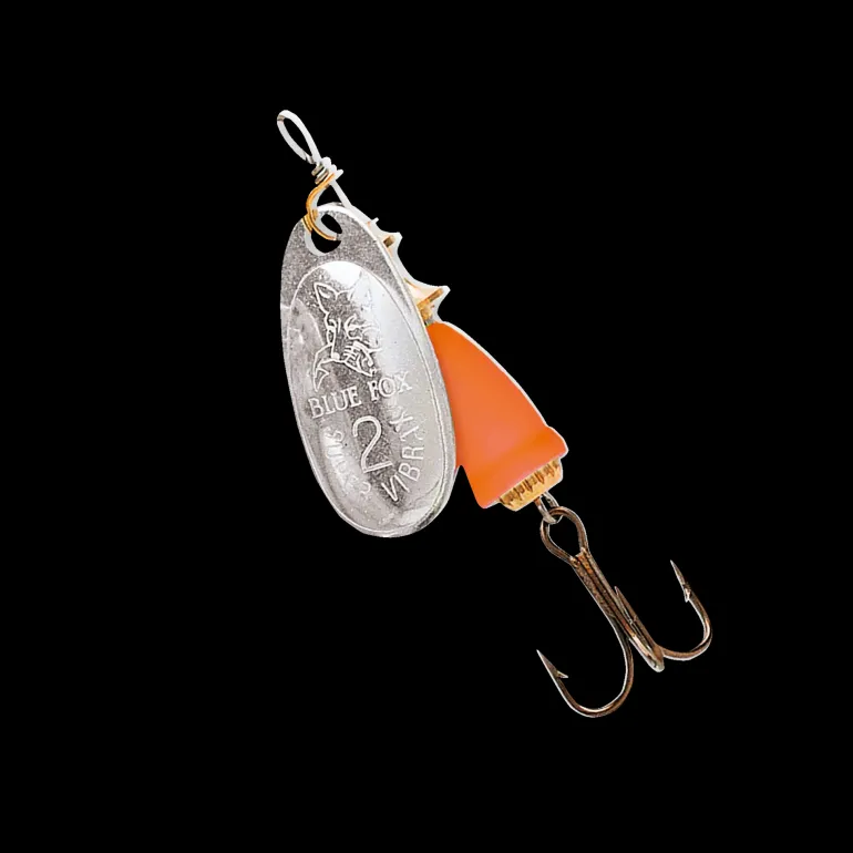 Vibrax röd/silver nr 2 - Spinnare - Vibrax röd/silver nr 2