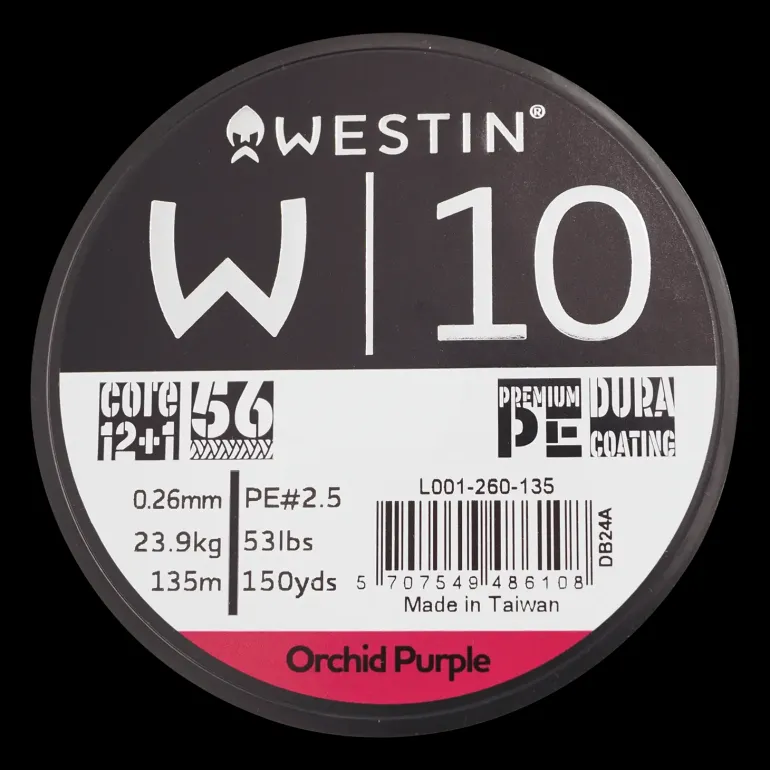 W10 13 Braid Orchid 0.26mm 135m 23.9kg, fiskelina multifilament - Fiskelina- & Tafs - W10 13 Braid Orchid 0.26mm 135m 23.9kg, fiskelina multifilament