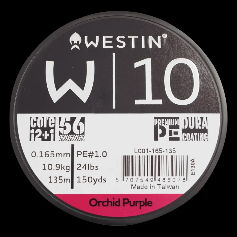 W10 13 Braid Orchid 0.165mm 135m 10.9kg, fiskelina multifilament - Fiskelina- & Tafs - W10 13 Braid Orchid 0.165mm 135m 10.9kg, fiskelina multifilament
