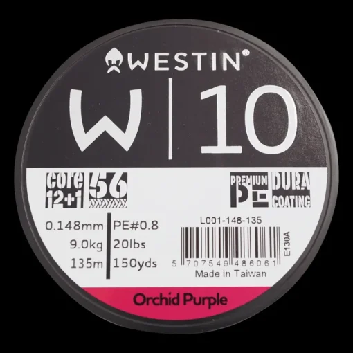 W10 13 Braid Orchid 0.148mm 135m 9.0kg, fiskelina multifilament - Fiskelina- & Tafs - W10 13 Braid Orchid 0.148mm 135m 9.0kg, fiskelina multifilament