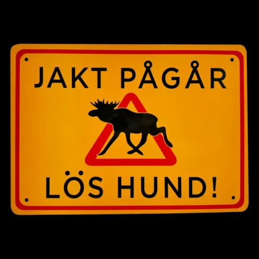 Warning Sign Moose, jaktskylt - Utrustning - Warning Sign Moose, jaktskylt