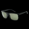14 Waye Matt Black With Green Lens, solglasögon, unisex - Lifestyle - 14 Waye Matt Black With Green Lens, solglasögon, unisex