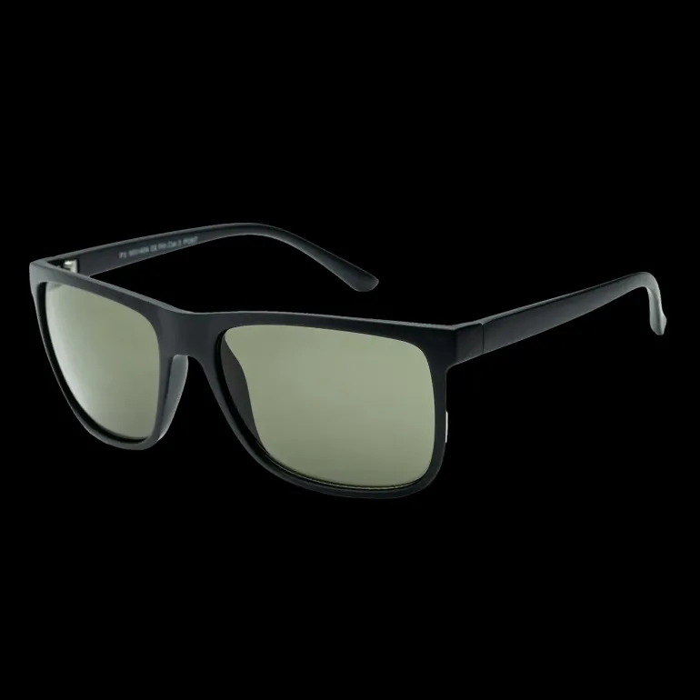 14 Waye Matt Black With Green Lens, solglasögon, unisex - Lifestyle - 14 Waye Matt Black With Green Lens, solglasögon, unisex