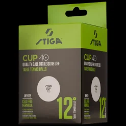 Cup Vit, 12-pack, bordtennisbollar - Tillbehör Bordtennis - Cup Vit, 12-pack, bordtennisbollar