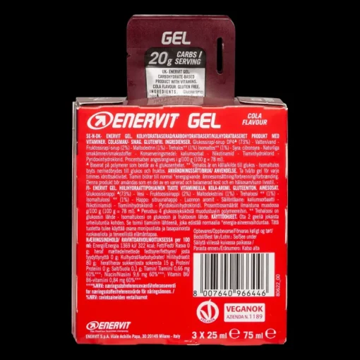 E.sport Gel 3-pack Cola 3x25ml, gel - Gels - E.sport Gel 3-pack Cola 3x25ml, gel