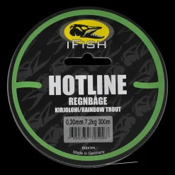 Hot Line, Regnbåge 300m 0,30mm - Fiskelina- & Tafs - Hot Line, Regnbåge 300m 0,30mm