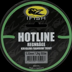 Hot Line, Regnbåge 300m 0,30mm - Fiskelina- & Tafs - Hot Line, Regnbåge 300m 0,30mm