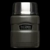 King Stainless steel vakuum food jar Army Green 470 ml with - Termos - King Stainless steel vakuum food jar Army Green 470 ml with