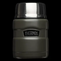 King Stainless steel vakuum food jar Army Green 470 ml with - Termos - King Stainless steel vakuum food jar Army Green 470 ml with
