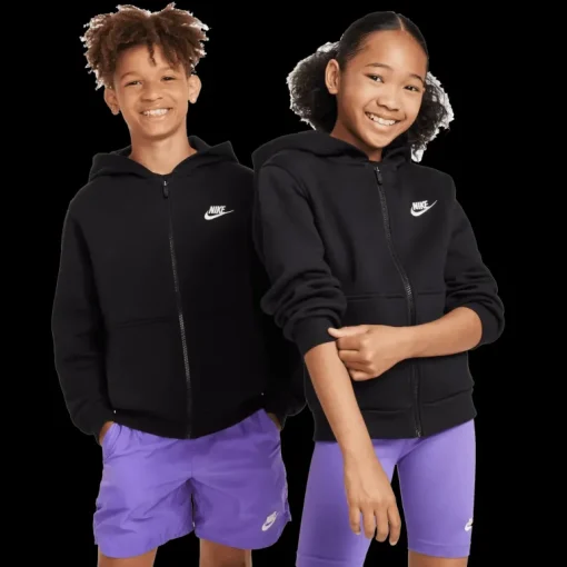 Sportswear Club Fleece, huvjacka junior - Fritidströjor - Sportswear Club Fleece, huvjacka junior