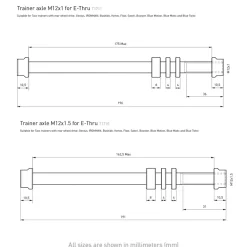 Tacx, E-Thru axle skewer 10 mm rear wheel, axel för cykeltrainer - Tillbehör Till Cykeltrainer - Tacx, E-Thru axle skewer 10 mm rear wheel, axel för cykeltrainer