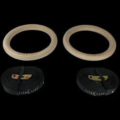 Titan Life - Wooden Gymrings, gymringar - Core-Träning - Titan Life - Wooden Gymrings, gymringar